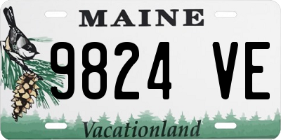 ME license plate 9824VE