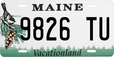 ME license plate 9826TU