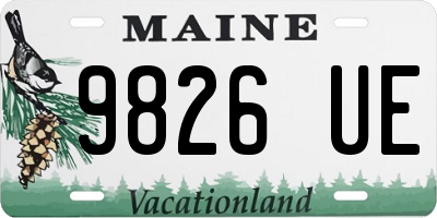 ME license plate 9826UE