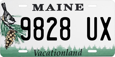 ME license plate 9828UX