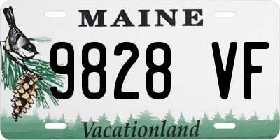 ME license plate 9828VF