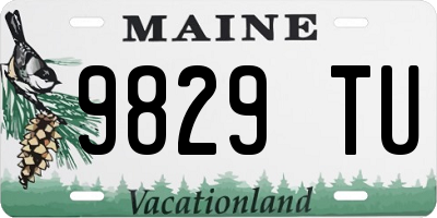 ME license plate 9829TU