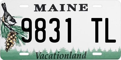 ME license plate 9831TL