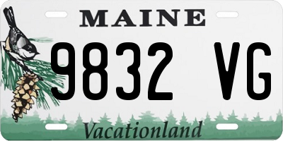 ME license plate 9832VG
