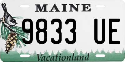 ME license plate 9833UE