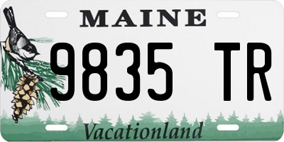 ME license plate 9835TR
