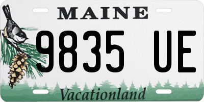 ME license plate 9835UE