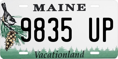 ME license plate 9835UP