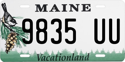 ME license plate 9835UU