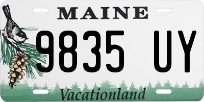 ME license plate 9835UY