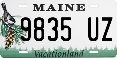 ME license plate 9835UZ