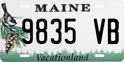 ME license plate 9835VB