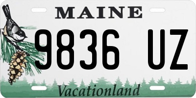 ME license plate 9836UZ