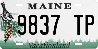 ME license plate 9837TP