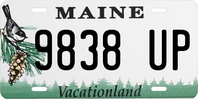 ME license plate 9838UP