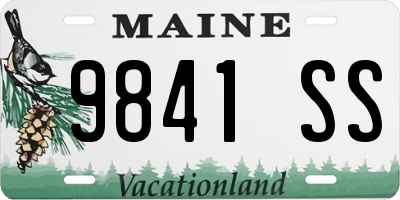 ME license plate 9841SS