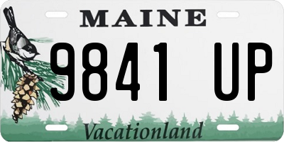 ME license plate 9841UP
