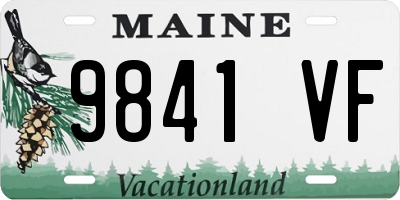 ME license plate 9841VF