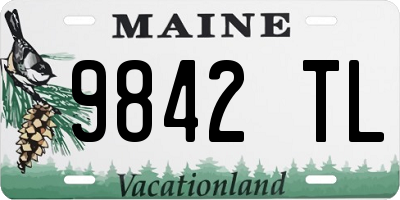 ME license plate 9842TL