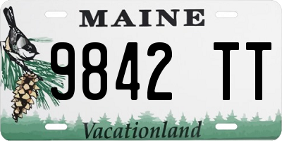 ME license plate 9842TT