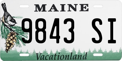 ME license plate 9843SI