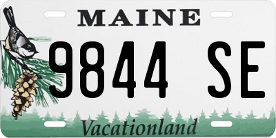 ME license plate 9844SE