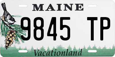 ME license plate 9845TP