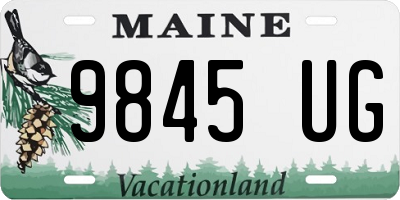 ME license plate 9845UG