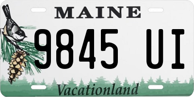 ME license plate 9845UI