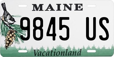 ME license plate 9845US