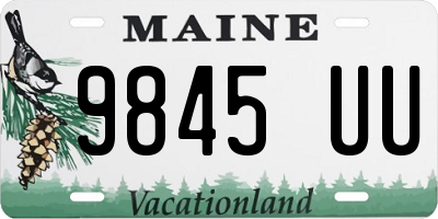 ME license plate 9845UU