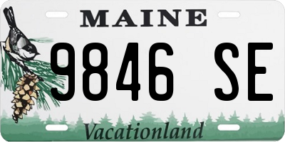 ME license plate 9846SE