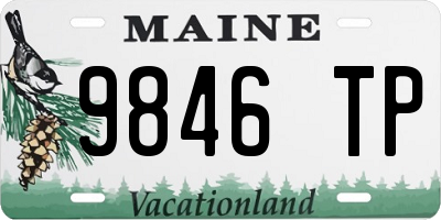 ME license plate 9846TP