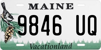 ME license plate 9846UQ