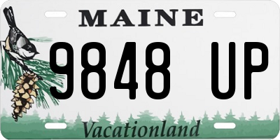 ME license plate 9848UP
