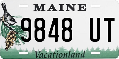 ME license plate 9848UT