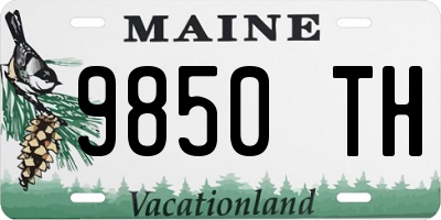 ME license plate 9850TH