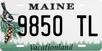 ME license plate 9850TL