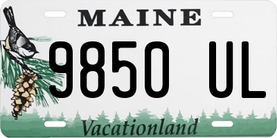 ME license plate 9850UL