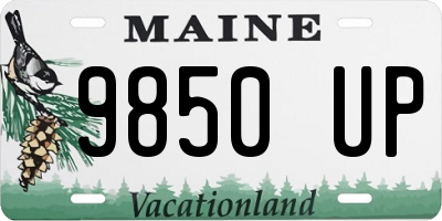 ME license plate 9850UP