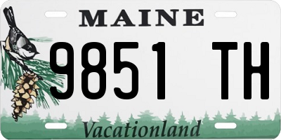 ME license plate 9851TH