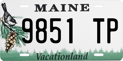 ME license plate 9851TP