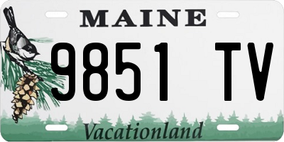 ME license plate 9851TV