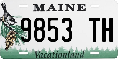 ME license plate 9853TH