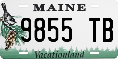 ME license plate 9855TB
