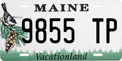 ME license plate 9855TP