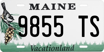ME license plate 9855TS