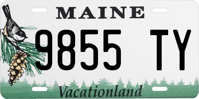 ME license plate 9855TY
