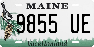 ME license plate 9855UE