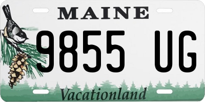 ME license plate 9855UG